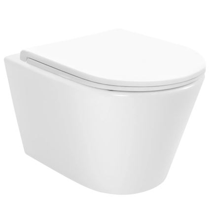 REA-C6800 - Sanita suspensa com assento TITO TORNADO RIMLESS cerâmica/branca