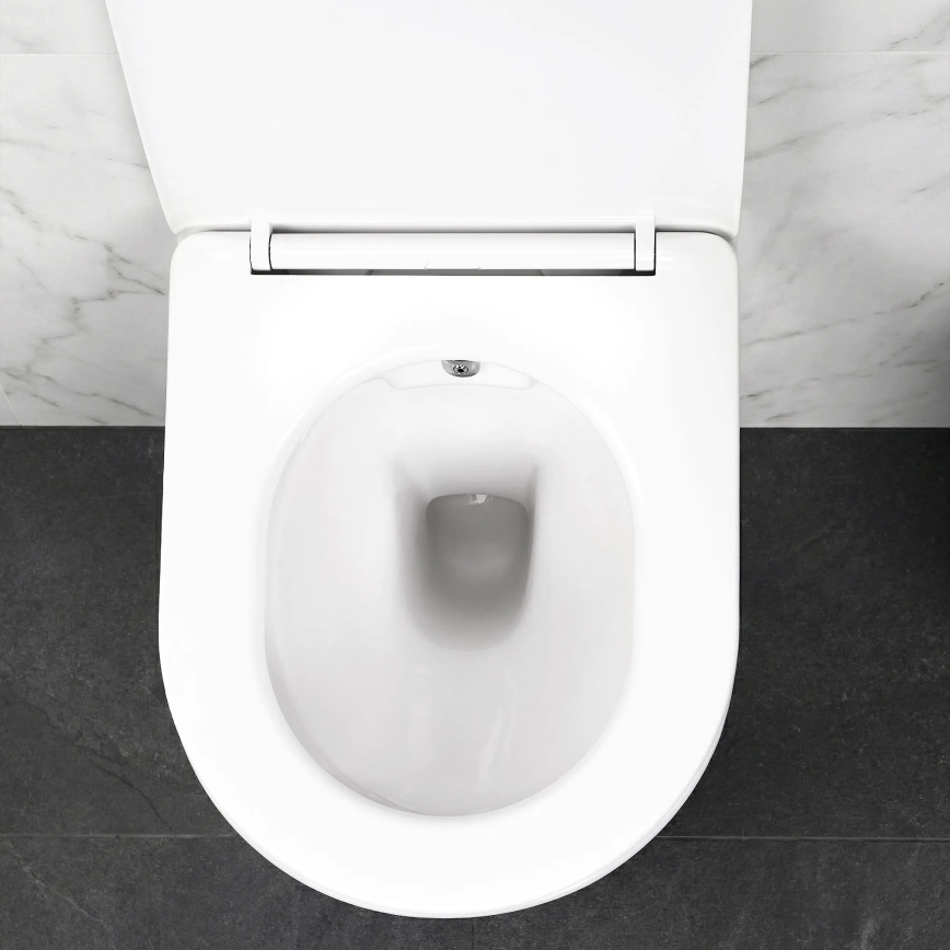 REA-C9701 - Sanita suspensa CARLO LUX com ducha higiénica e assento, cerâmica/branco