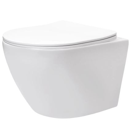 REA-C9701 - Sanita suspensa CARLO LUX com ducha higiénica e assento, cerâmica/branco