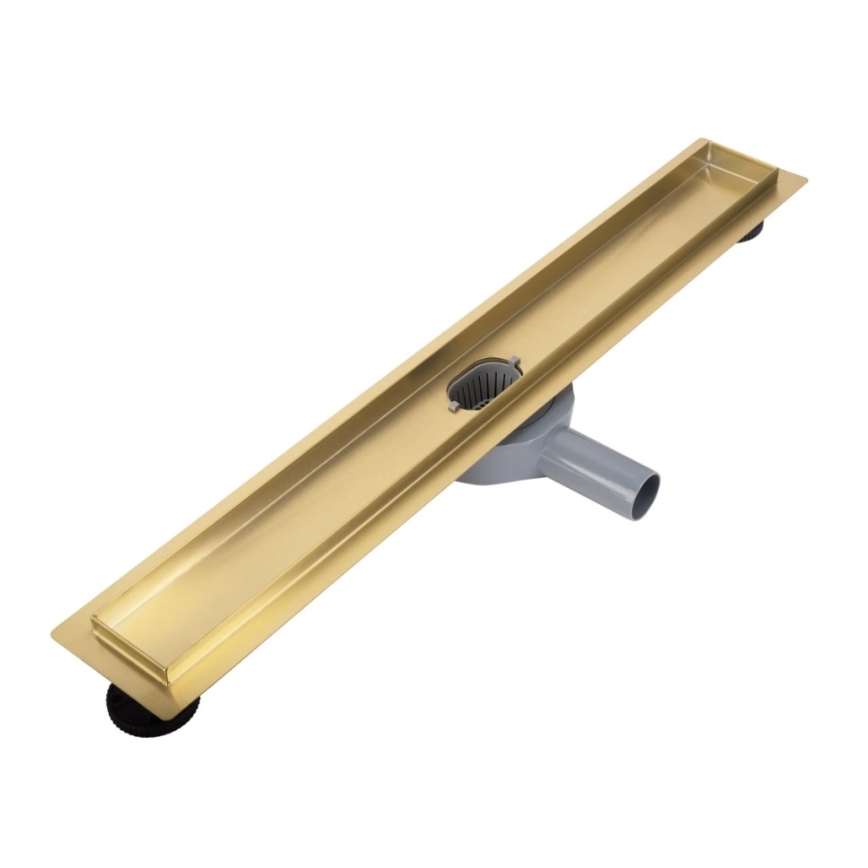 REA-G2704 - Ralo linear NEOX PRO 90 cm aço inoxidável/dourado escovado