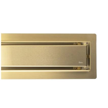 REA-G2704 - Ralo linear NEOX PRO 90 cm aço inoxidável/dourado escovado