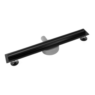 REA-G2710 - Ralo linear NEOX SLIM 80 cm aço inoxidável/preto