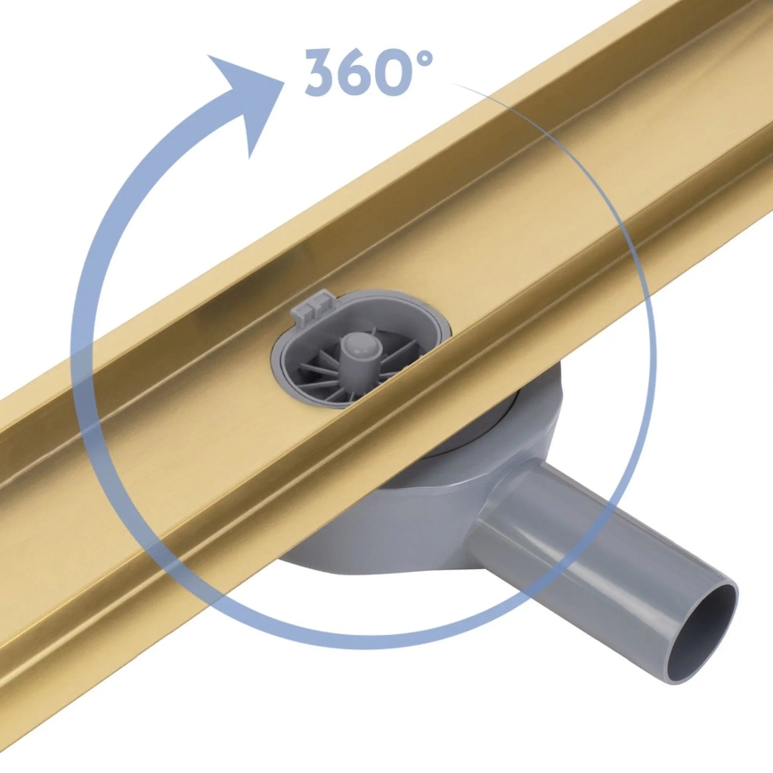 REA-G2742 - Ralo linear NEOX PRO 70 cm dourado