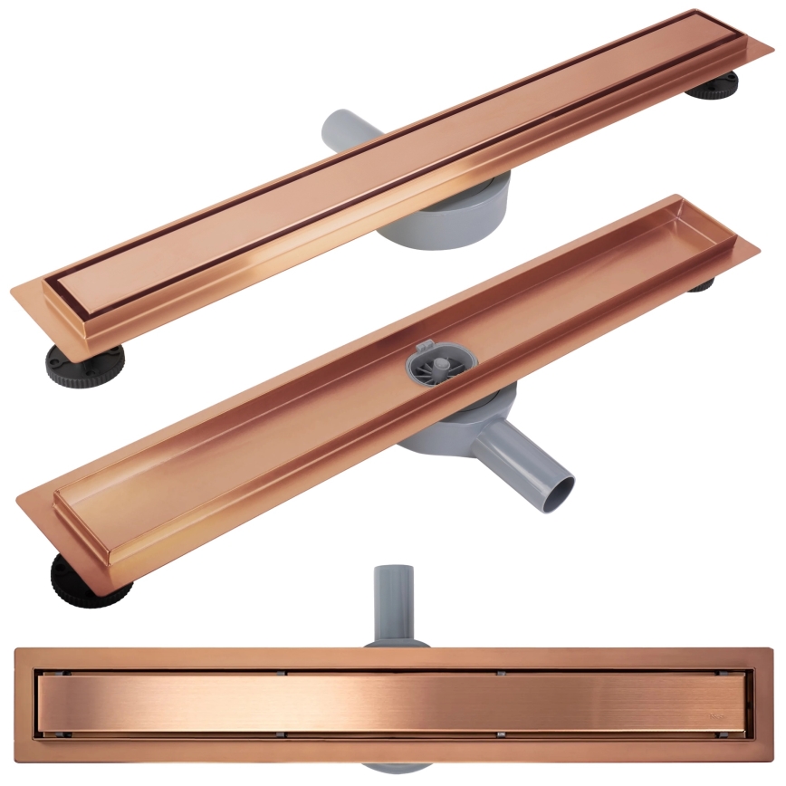 REA-G4801 - Calha de drenagem NEOX PRO 70 cm, cobre escovado
