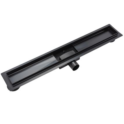 REA-G6600 - Ralo linear PURE NEOX 50 cm preto fosco