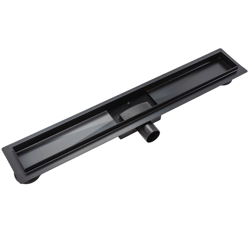 REA-G6600 - Ralo linear PURE NEOX 50 cm preto fosco
