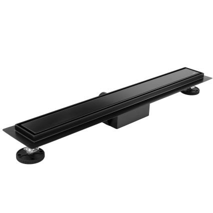 REA-G6602 - Ralo linear PURE NEOX 70 cm, preto mate