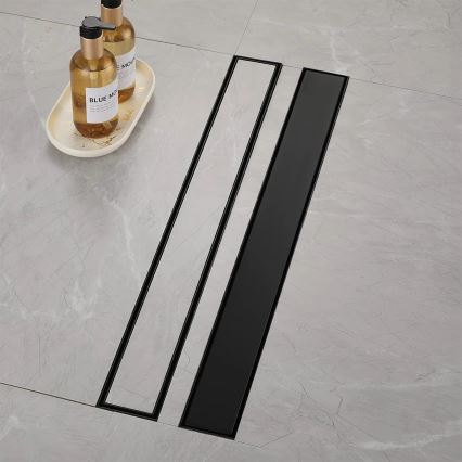 REA-G6605 - Ralo linear PURE NEOX 100 cm preto mate