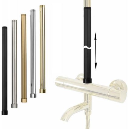REA-K0891-Barra de extensão para conjunto de duche/banheira 51,5 cm dourada escovada
