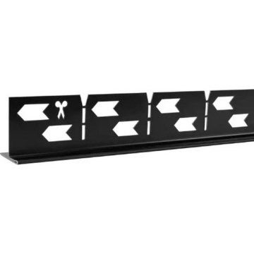 REA-K3218 - Perfil de inclinação 140 cm, preto