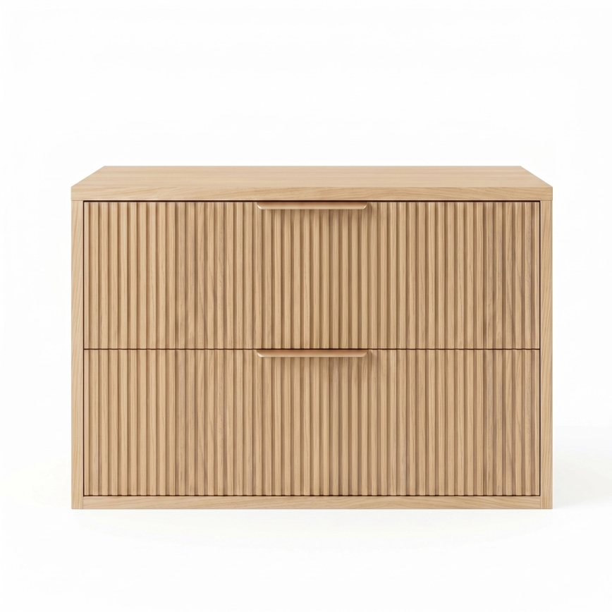 REA-M0408 - Armário suspenso de casa de banho para lavatório MONO 60x47 cm bege