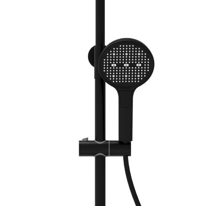 REA-P0360 - Conjunto de duche com misturador CREO preto mate