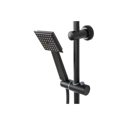 REA-P0636 - Conjunto de duche BRAVO com misturador, preto mate
