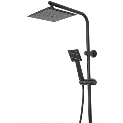 REA-P0636 - Conjunto de duche BRAVO com misturador, preto mate