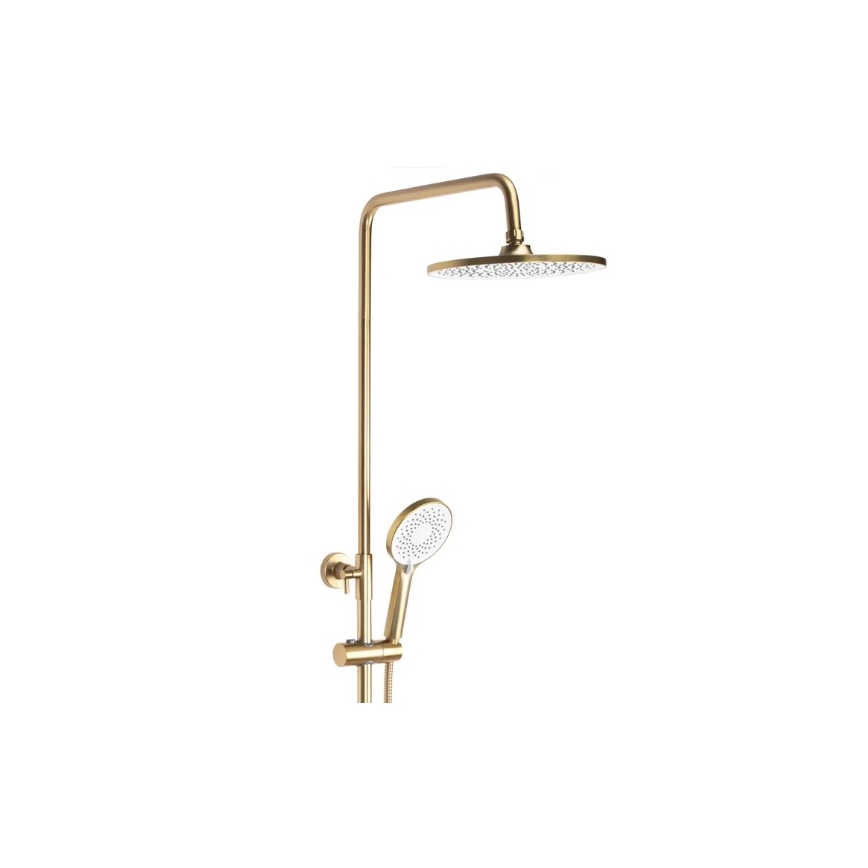 REA-P2400 - Conjunto de duche com misturador AVALON dourado escovado