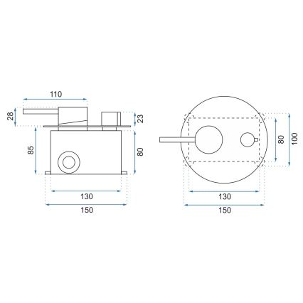 REA-P4100 - Conjunto de duche com bateria de encastre LUNGO preto