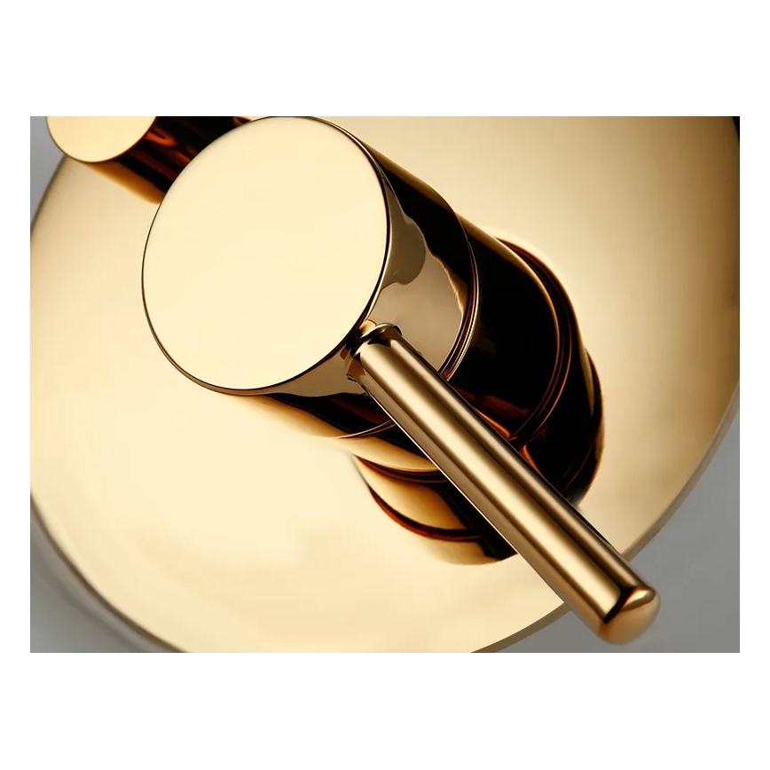 REA-P4110 - Conjunto de duche com bateria de encastrar LUNGO dourado