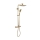 REA-P5004 - Conjunto de duche com misturador termostático TOM, acabamento dourado escovado