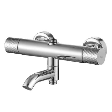 REA-P5961 - Conjunto de duche com misturador termostático LUNGO DIAMOND, cromo brilhante