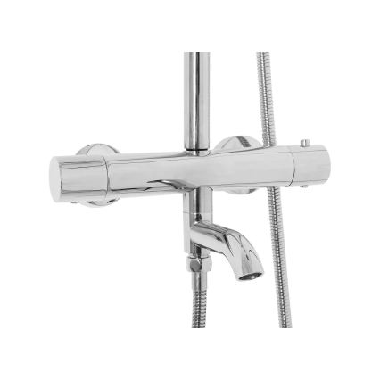 REA-P6607 - Conjunto de duche com misturador termostático LUNGO cromado brilhante