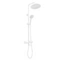 REA-P6608 - Conjunto de duche com bateria termostática LUNGO branco mate