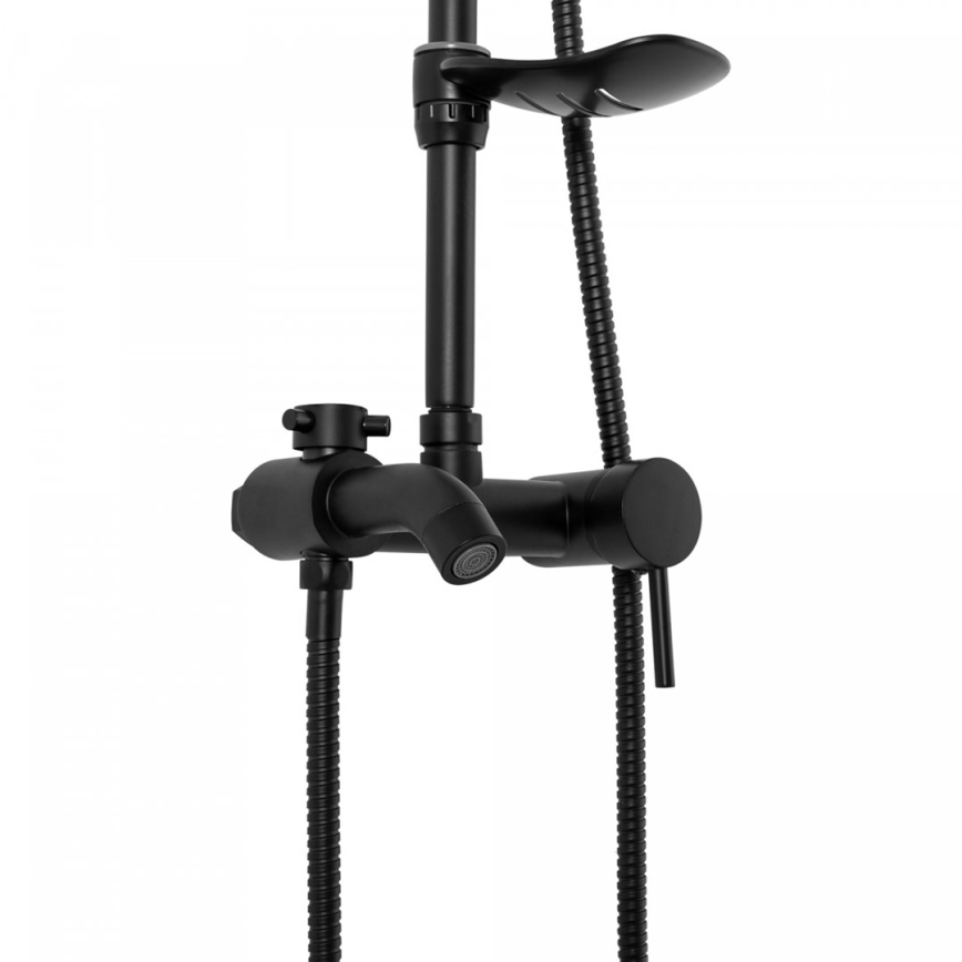 REA-P7005 - Conjunto de duche com misturador LUIS preto mate