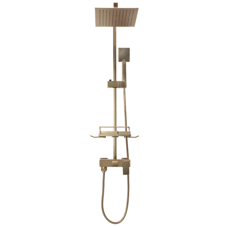 REA-P7050 - Conjunto de duche com misturador JACK dourado escovado