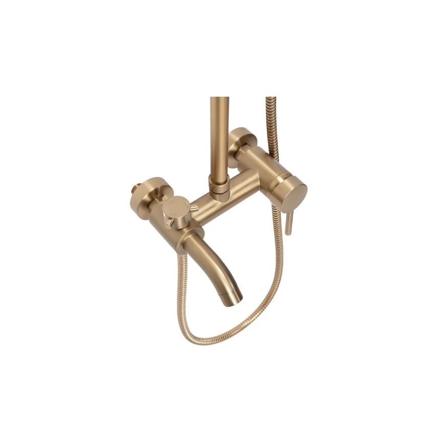 REA-P7051 - Conjunto de duche com misturador LUIS dourado escovado