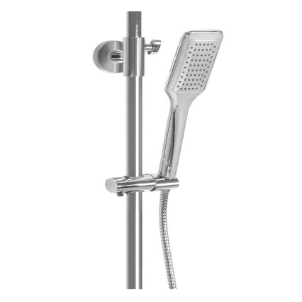 REA-P7100 - Conjunto de duche com misturador termostático TOM, acabamento em cromo brilhante