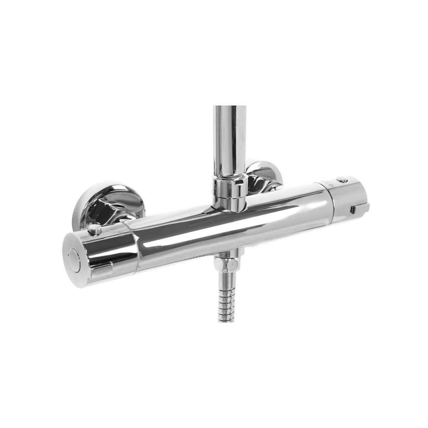 REA-P7100 - Conjunto de duche com misturador termostático TOM, acabamento em cromo brilhante