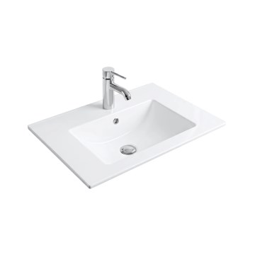 REA-U0040 - Lavatório de encastrar DAFNE 46,5x76 cm cerâmica/branco brilhante