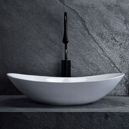 REA-U0441 - Lavatório de bancada ROYAL 35,5x61,5 cm cerâmica/branco brilhante