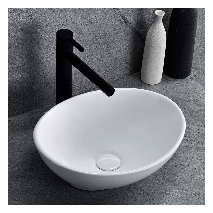 REA-U0623 - Lavatório de bancada SOFIA MINI 27x34 cm cerâmica/branco brilhante