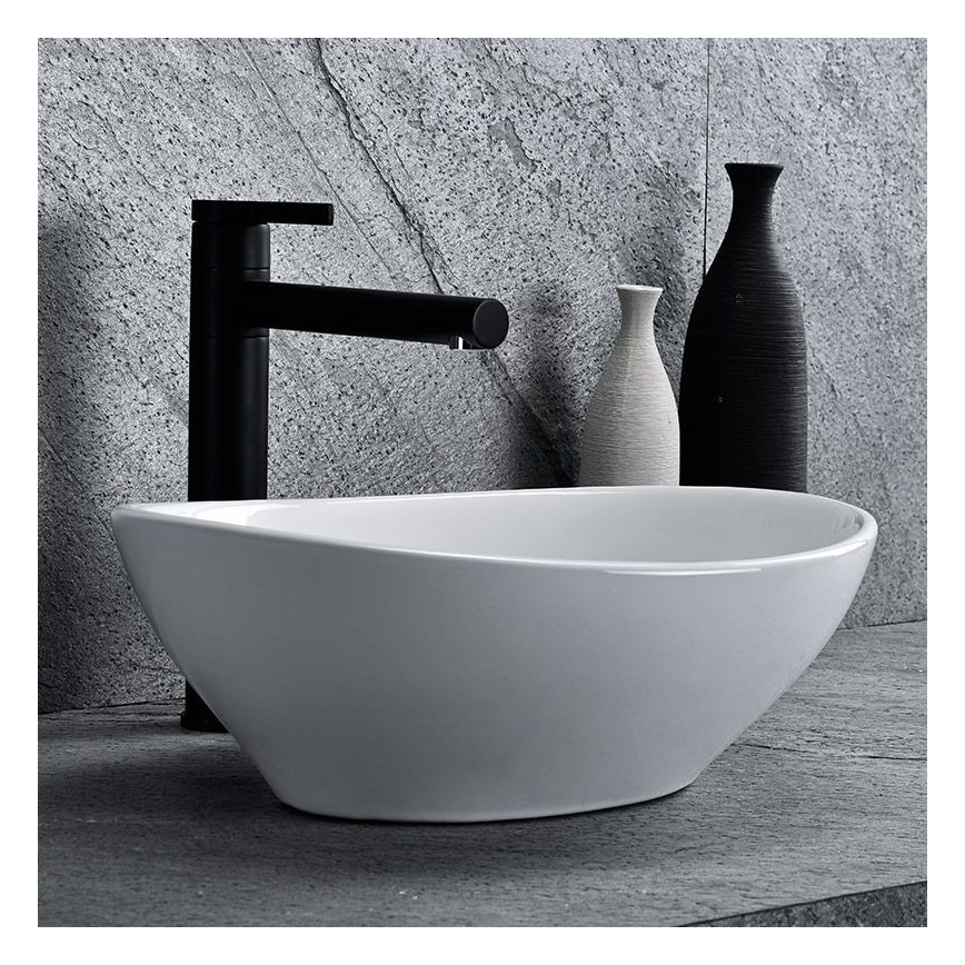 REA-U0623 - Lavatório de bancada SOFIA MINI 27x34 cm cerâmica/branco brilhante