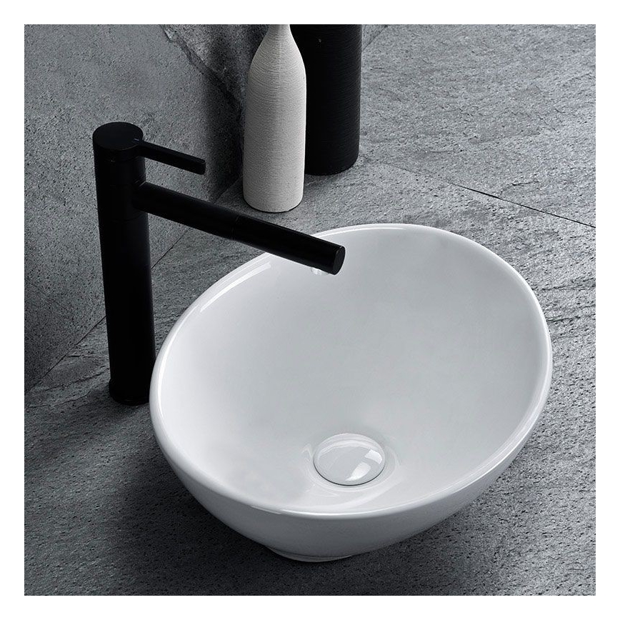 REA-U0623 - Lavatório de bancada SOFIA MINI 27x34 cm cerâmica/branco brilhante