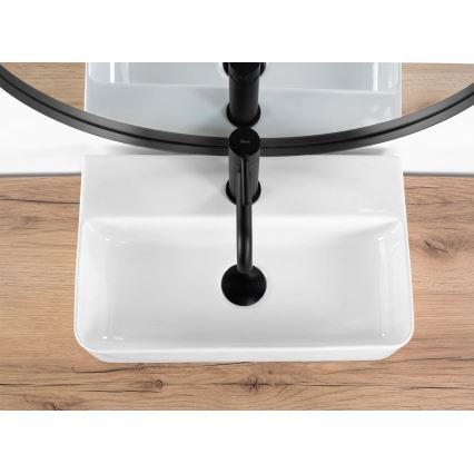 REA-U0630 - Lavatório de bancada/suspenso NAOMI 28,5x45,5 cm cerâmica/branco