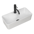 REA-U0699 - Lavatório de sobrepor MERY 25 x 50,5 cm cerâmica/branco brilhante