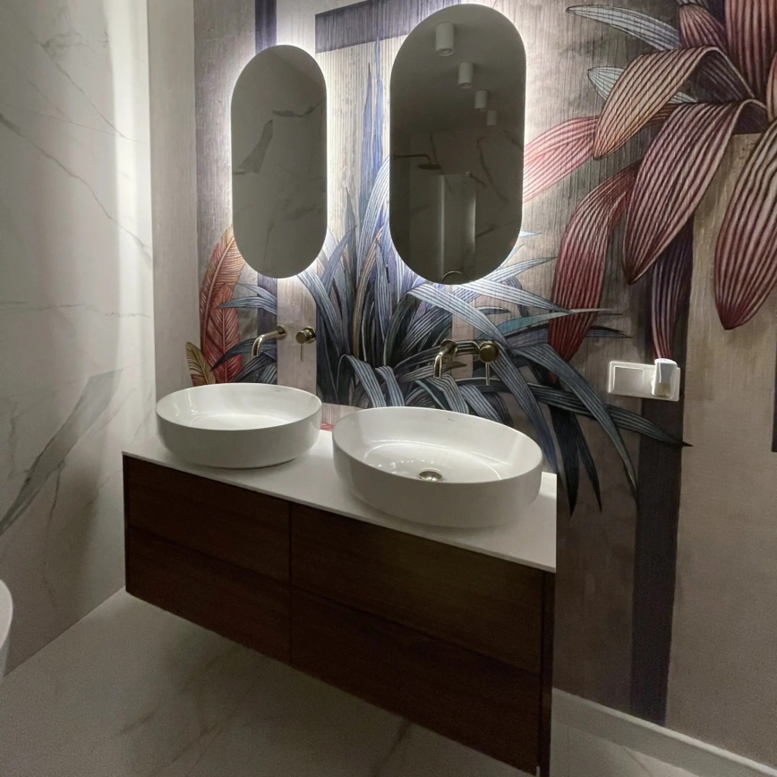 REA-U1223 - Lavatório para bancada QUEEN 41,5x55 cm cerâmica/branco brilhante