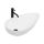 REA-U1500 - Lavatório de bancada GRETA 42,5x77 cm cerâmica/branco brilhante