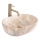 REA-U3000 - Lavatório de bancada AMELIA 34,5 x 48 cm cerâmica/bege/imitação de pedra
