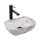 REA-U3321 - Lavatório de bancada BELINDA MINI 25x36 cm cerâmica/cinza/efeito pedra