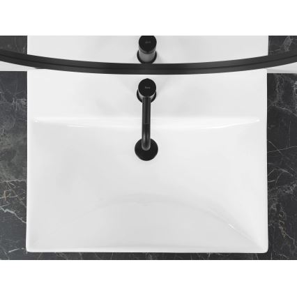 REA-U3326 - Lavatório encastrado MANDY 46x60 cm cerâmica/branco brilhante