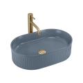 REA-U3535 - Lavatório de bancada VANDA 31x49 cm cerâmica/azul escuro