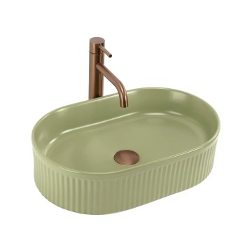 REA-U3612 - Lavatório de bancada VANDA 31x49 cm cerâmica/verde