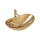 REA-U4545 - Lavatório de bancada ROYAL 36 x 60,5 cm cerâmica/dourado