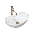 REA-U5063 - Lavatório para bancada ROYAL MINI 30x47 cm cerâmica/branco/efeito pedra