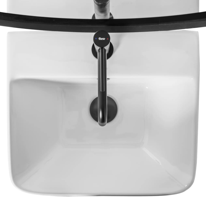 REA-U5637 - Lavatório independente ARIS 37,5 x 44 cm cerâmica/branco brilhante