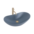 REA-U6373 - Lavatório de bancada ROYAL 35,5x61,5 cm cerâmica/azul