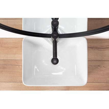 REA-U6524 - Lavatório de bancada KELLY 38x49 cm cerâmica/branco brilhante