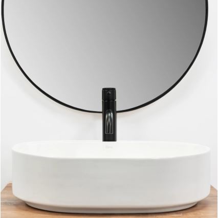 REA-U6563 - Lavatório de sobrepor NADIA 38x50 cm cerâmica/branco brilhante